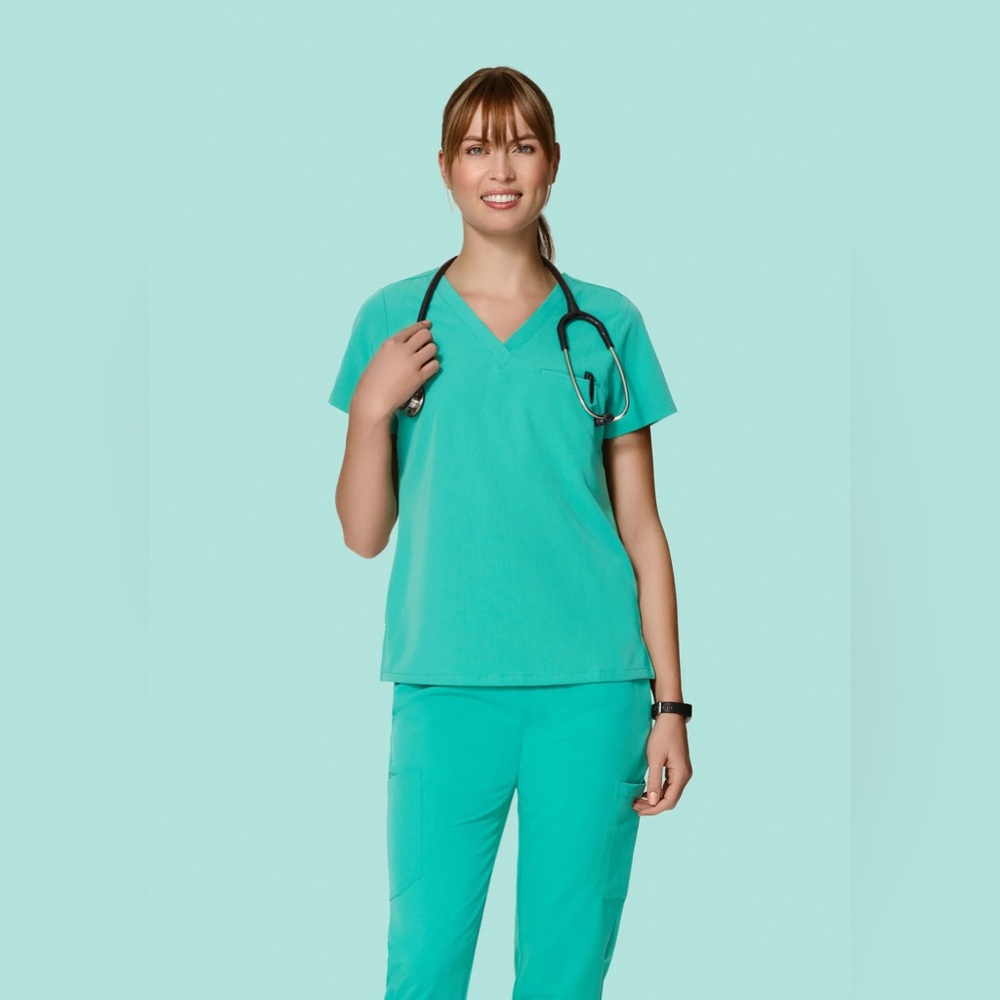 SET Mandala Surgical Green Scrub SET LARGE TALL